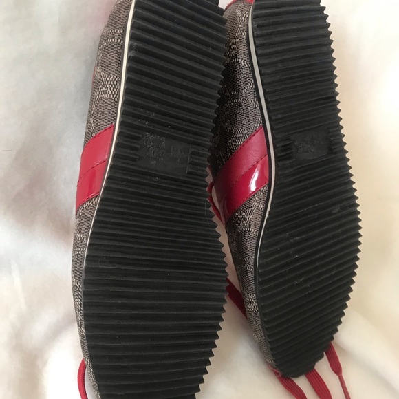 Coach red and brown sneakers - Picture 12 of 13